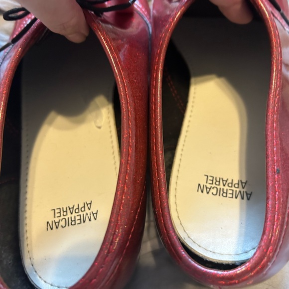American Apparel Red
Glitter Patent Lace Up shoe size 11 - Picture 8 of 8